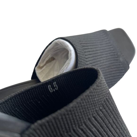 Everlane The Glove Mule in Reknit Black Woven Slip On Block Heel Size 6.5 - Picture 11 of 11